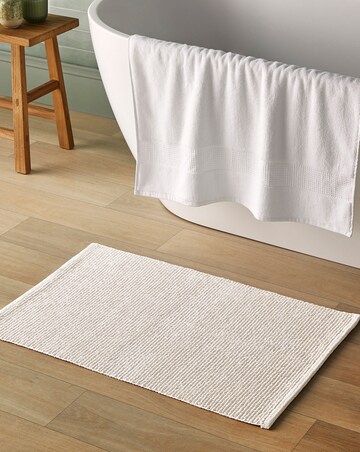 Silentnight Textured Knot Cotton Bath Mat