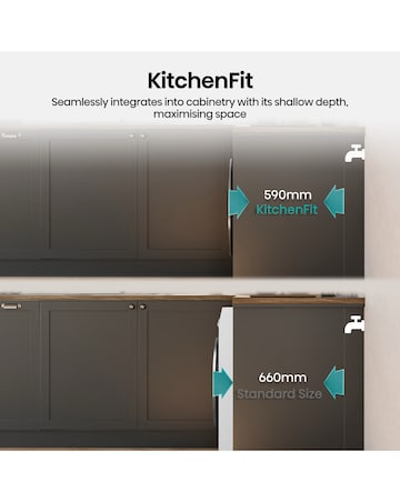 Hisense 3i 9kg KitchenFit Heat Pump Dryer White