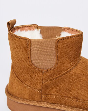 Edith Flatform Warm Lined Chelsea Snug Boots - Wide Fit (E)
