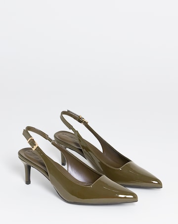 Aspen Pointy Toe Slingback Shoes - Extra Wide Fit (EEE)