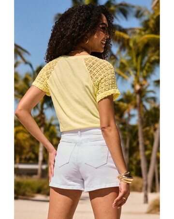 Sosandar Crochet Detail Tshirt