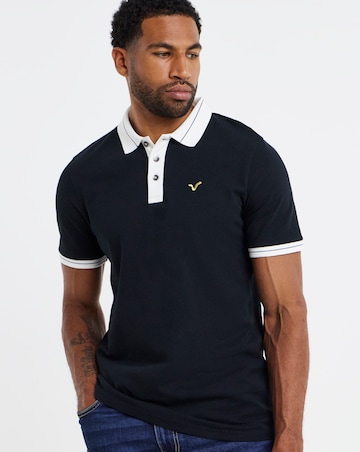 Voi Two Toned Pique Polo Long Length