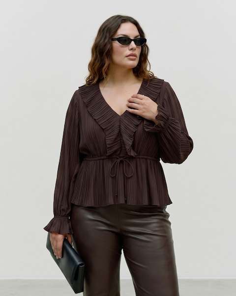 Vero Moda Frill Pleated Top