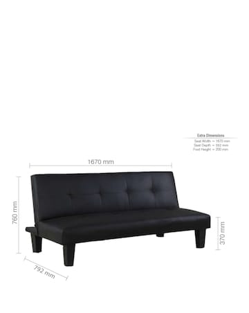 Franklin Faux Leather Sofa Bed