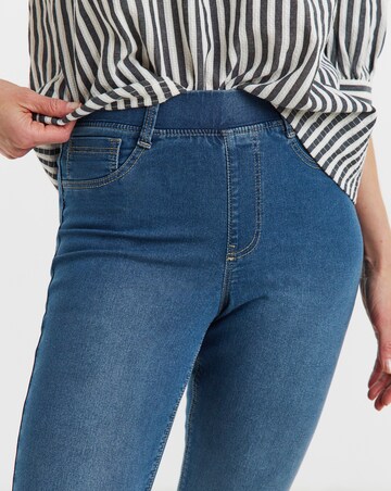 Mid Blue Stretch Slim Leg Jeggings