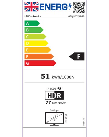 LG 43QNED71B6B 43in QNED AI 4K Smart TV