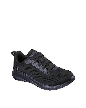 Skechers Black Workwear Squad Choas Trainers - Wide Fit (E)