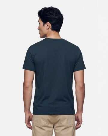 Pure Cotton V-Neck T-Shirt- Navy