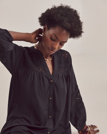 Anthology Crochet Lace Trim Dress