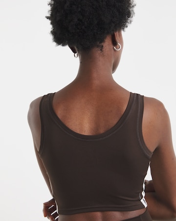 adidas Train Essentials 3 Stripes Cropped Tank Top