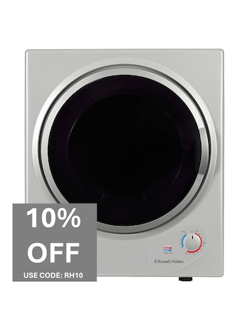 Russell Hobbs RH3VTD800S 2.5kg Compact Vented Tumble Dryer - Silver