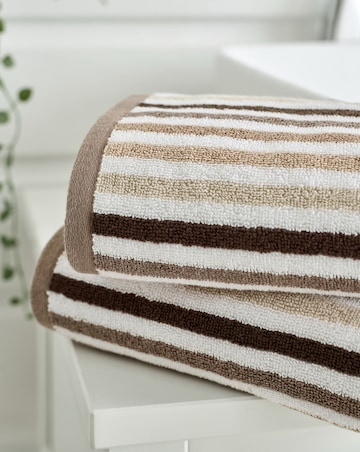 Deyongs Bliss Linear 100% Cotton 550GSM Striped Towel