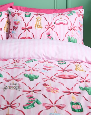 Catherine Lansfield Christmas Kitsch Duvet Cover Set