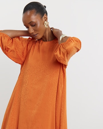 Joanna Hope Satin Jaquard Swing Dress