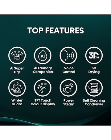 Hisense 7i 10kg Heat Pump Dryer Black
