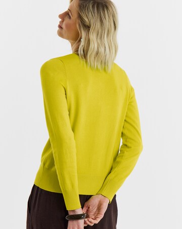 VN Crew Neck Cardigan