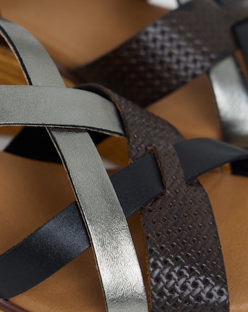 Magnolia Multi Strap Wedge Sandals - Extra Wide Fit (EEE)