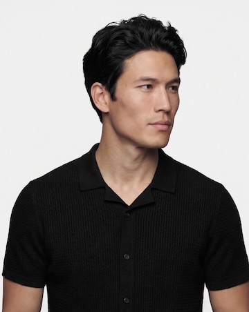 Black Revere Collar Shirt