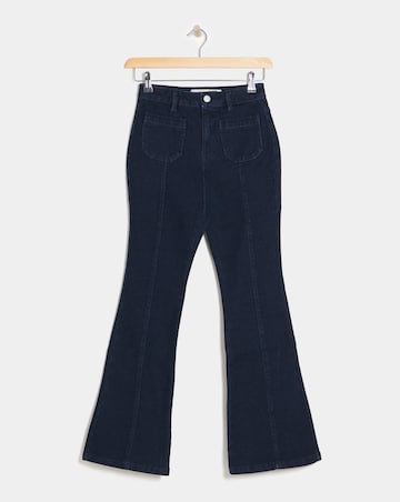 Indigo Pocket Front Bootcut Jeans