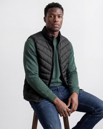 Black Lightweight Padded Gilet