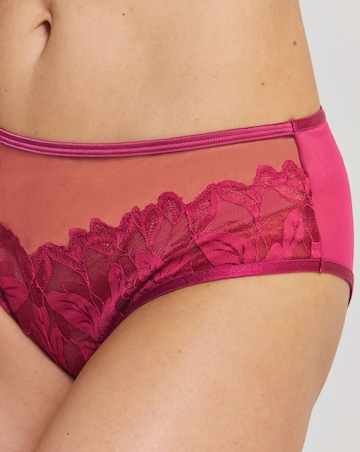 Pretty Secrets Leaf Lace Brief Berry