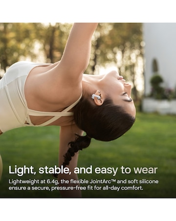 Shokz OpenDots 2 Clip-On Open-Ear True Wireless Earbuds - White