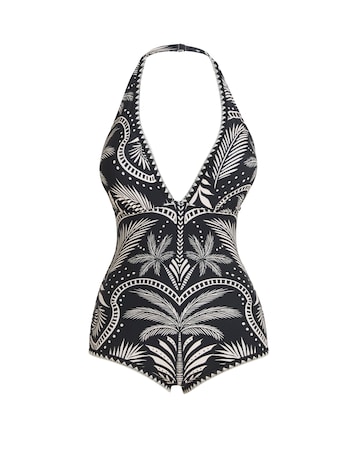 Figleaves Frida Halter Swimsuit Longer Length