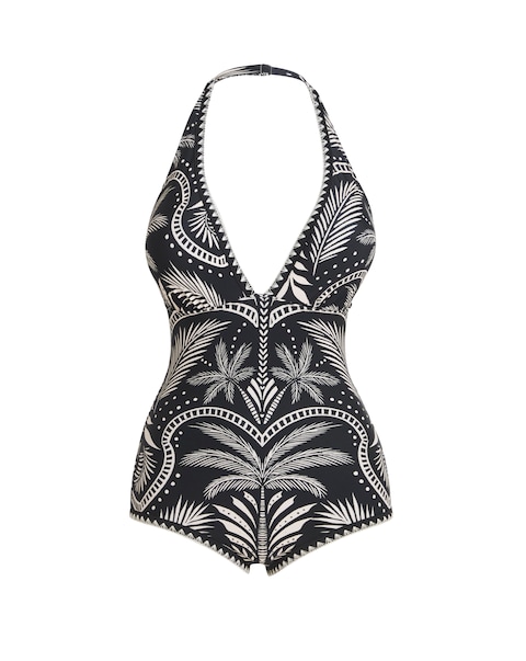 Figleaves Frida Halter Swimsuit Longer Length