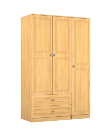 Richmond Triple Wardrobe with 2 Drawers