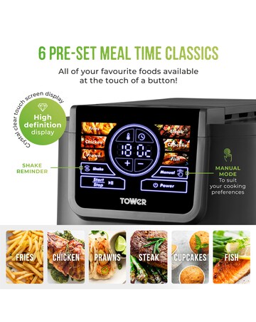 Tower T17158 AI5 8L VIPS Digital Air Fryer Grey