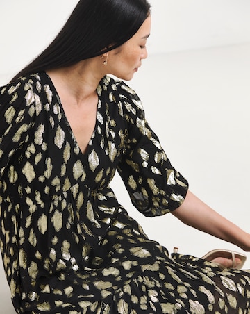 Animal Jacquard Maxi Dress