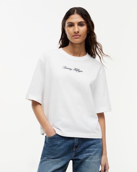 Tommy Hilfiger Classic Script Trapeze Tee