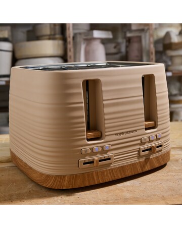 Morphy Richards Clay Kettle And Toaster Set Brown Felspar