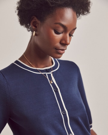 Anthology Navy Short Sleeve Cardigan