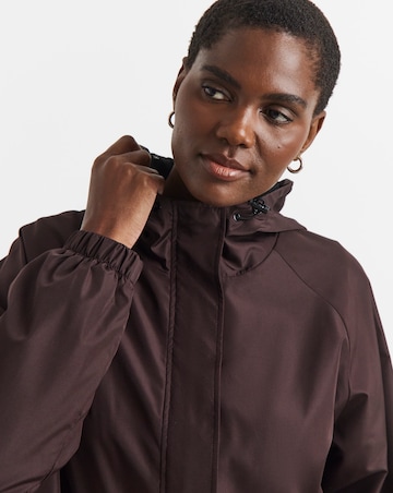 Chocolate Fishtail Lightweight Raincoat