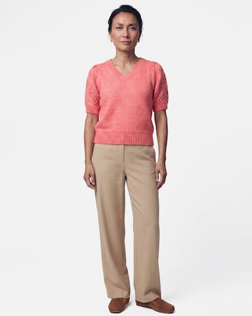 Pointelle Short Sleeve Jumper