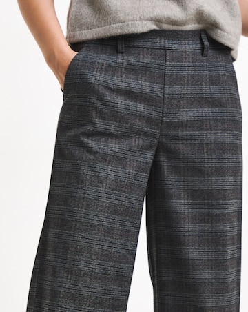 Object Lisa Wide Leg Check Print Trouser
