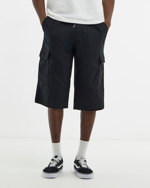 Linen 3/4 Length Cargo Short