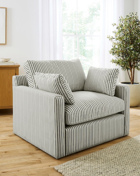 Seren Striped Armchair
