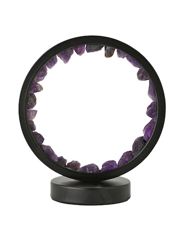 ValueLights Amethyst Crystal Wellness Table Lamp Light