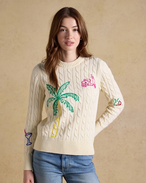 Joules Palm Tree Jumper