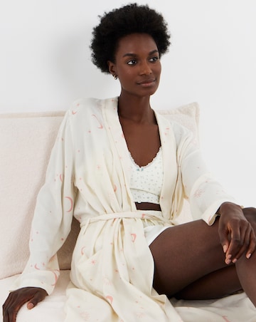 Celestial Linen Maxi Dressing Gown