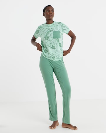 Value Pyjama Set Leaf Print