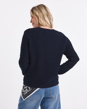 Stitch Detail Long Sleeve Cardigan