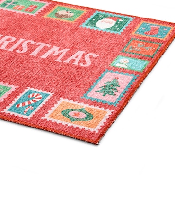 Christmas Stamps Washable Doormat