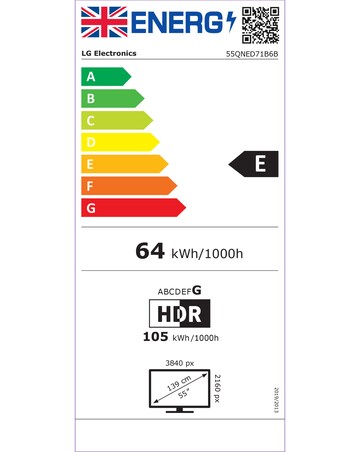LG 55QNED71B6B 55in QNED AI 4K Smart TV