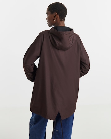 Chocolate Fishtail Lightweight Raincoat