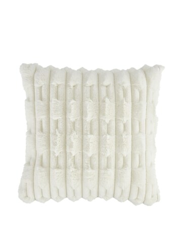Bianca Carved Faux Fur Cushion