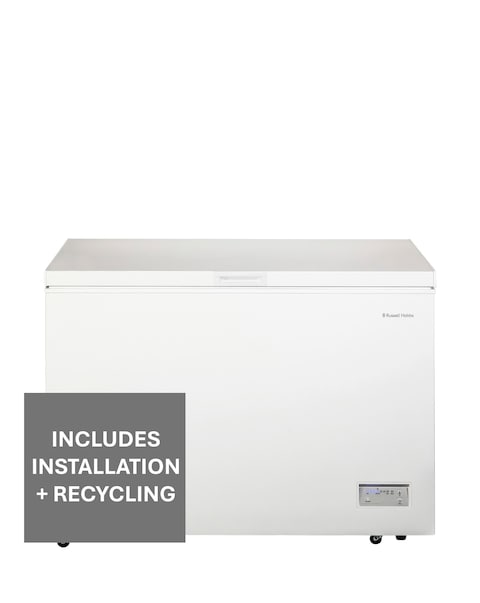 Russell Hobbs RH300CF201W 300L Chest Freezer White + Install