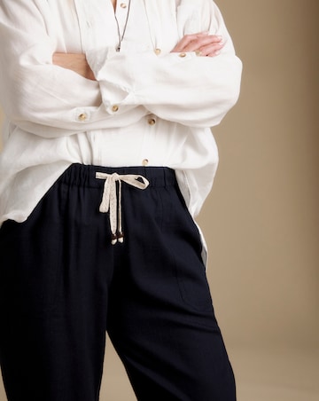 Julipa Petite Tapered Linen Trousers